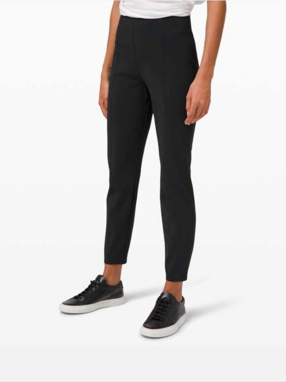 Lululemon Here to There High-Rise 7/8 Black Pants Size 4 Travel Casual Office